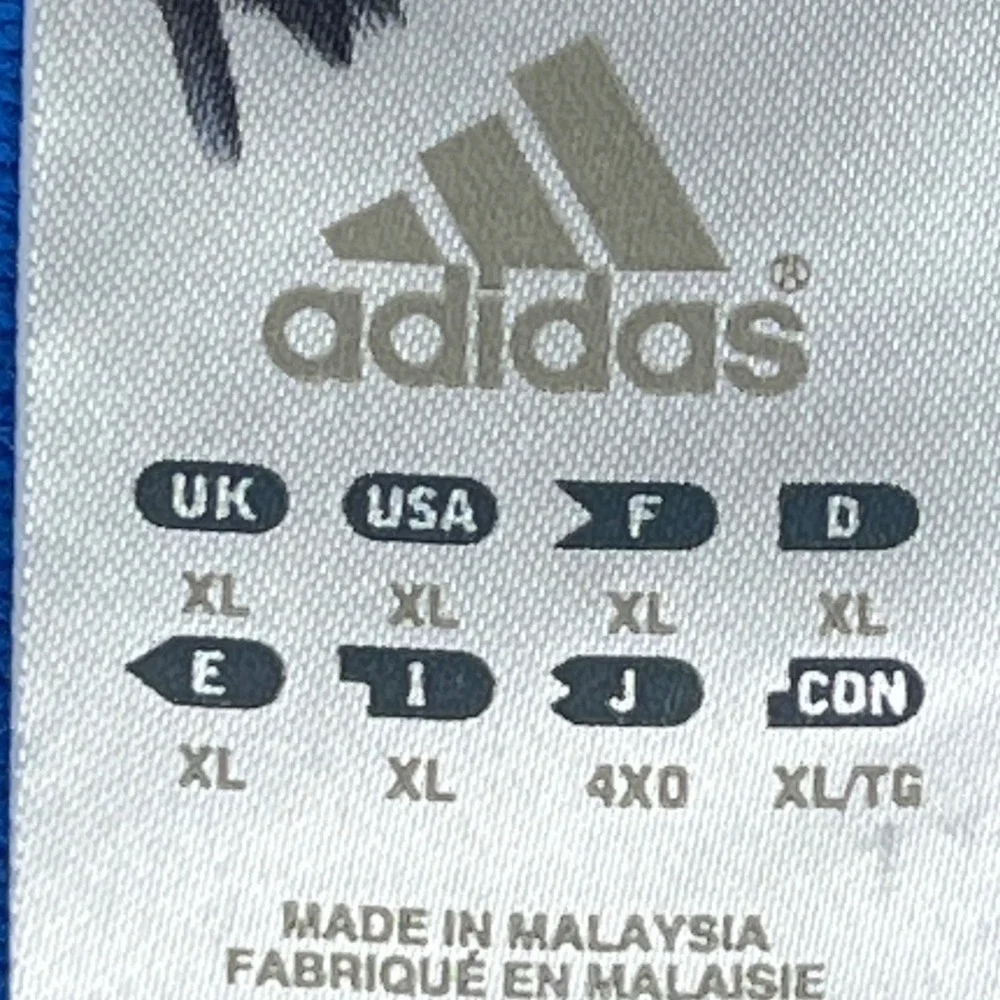 Adidas Long Sleeve Shirt Mens XL Blue 3-Stripe Performance Training Crew Neck‎